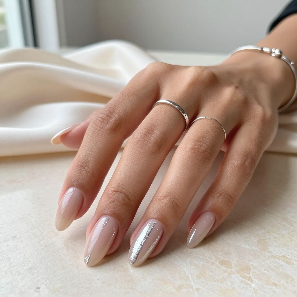 Subtle Stripes with Silver Foil