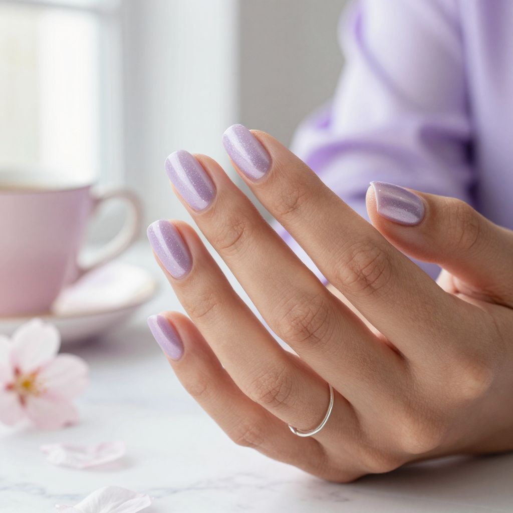 Soft Lilac With Pearl Sheen