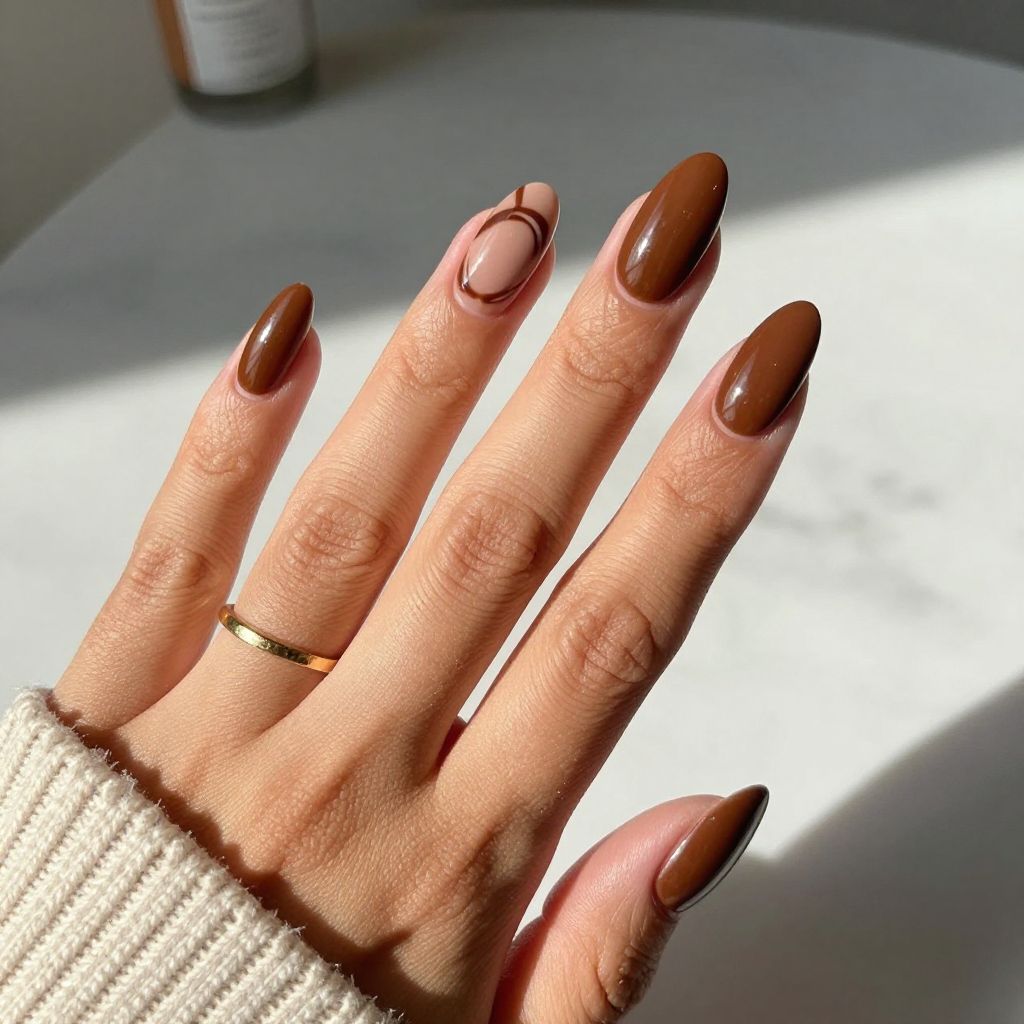 Espresso Almond Nails