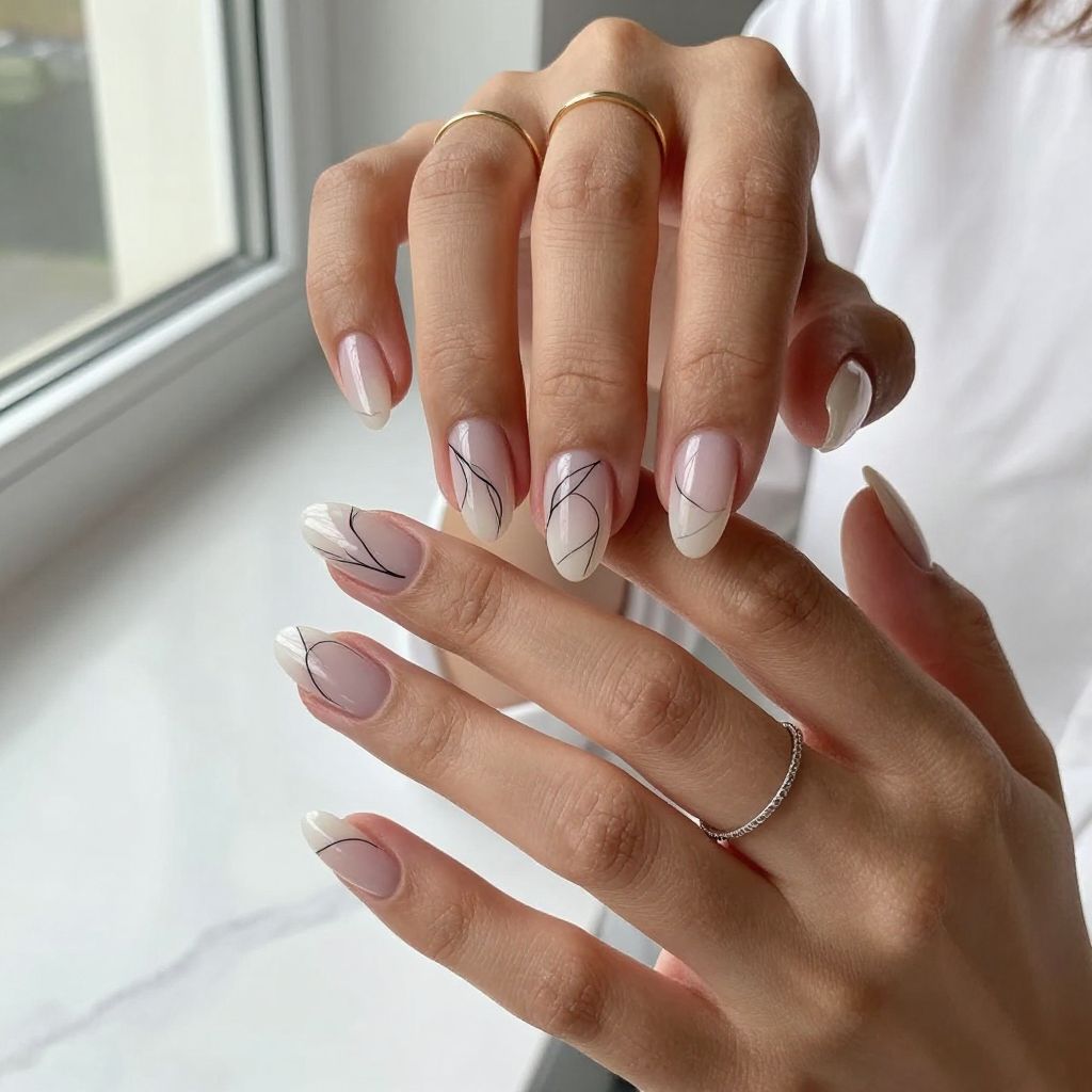 Clear Glow with Minimalist Line Art
