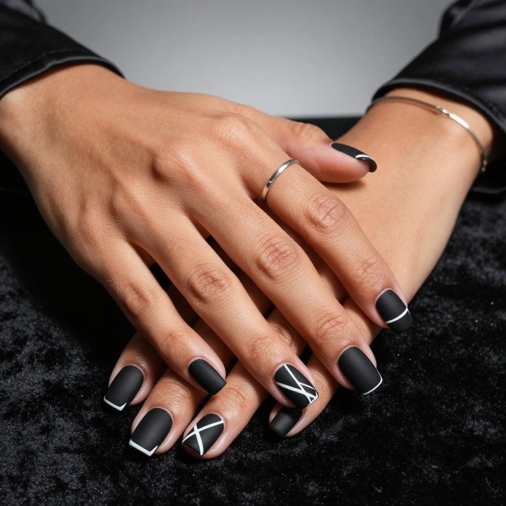 Jet Black Matte Geometry