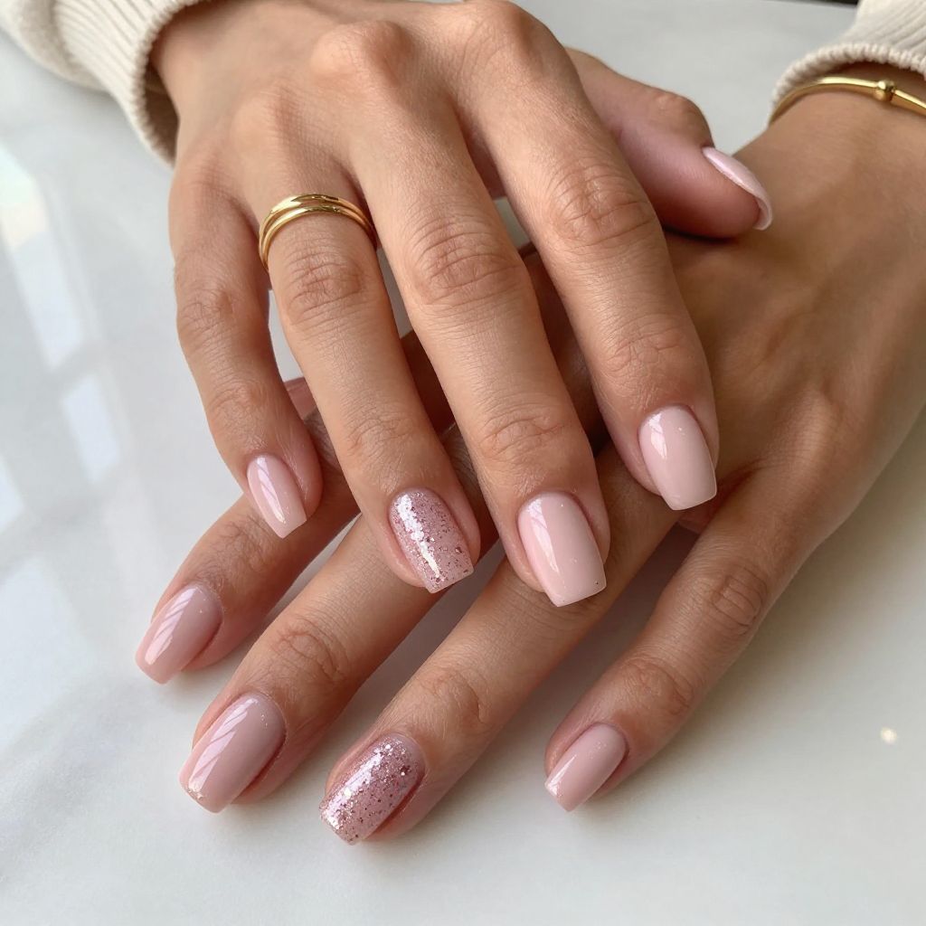 Rose Quartz Sparkle Tips