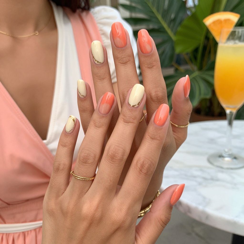 Sun-Kissed Coral Mimosas
