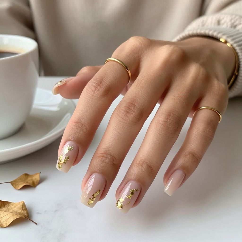 Clear Tips With Gold Foil