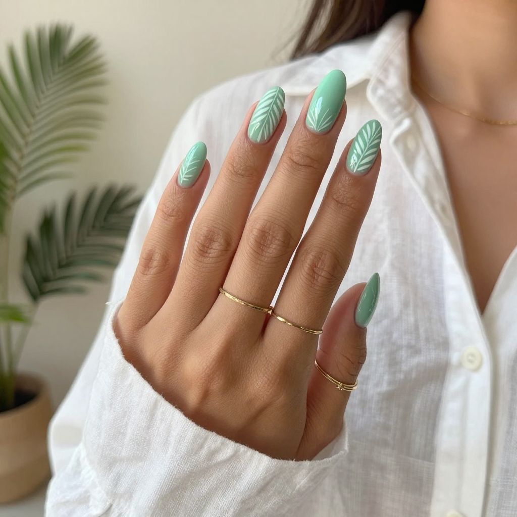 Minty Fresh Palm Leaves