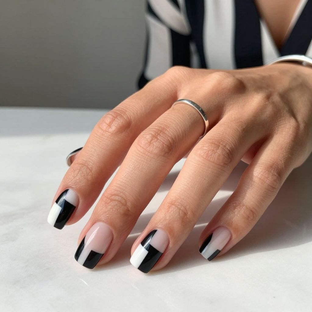 Black and White Geometric Chic