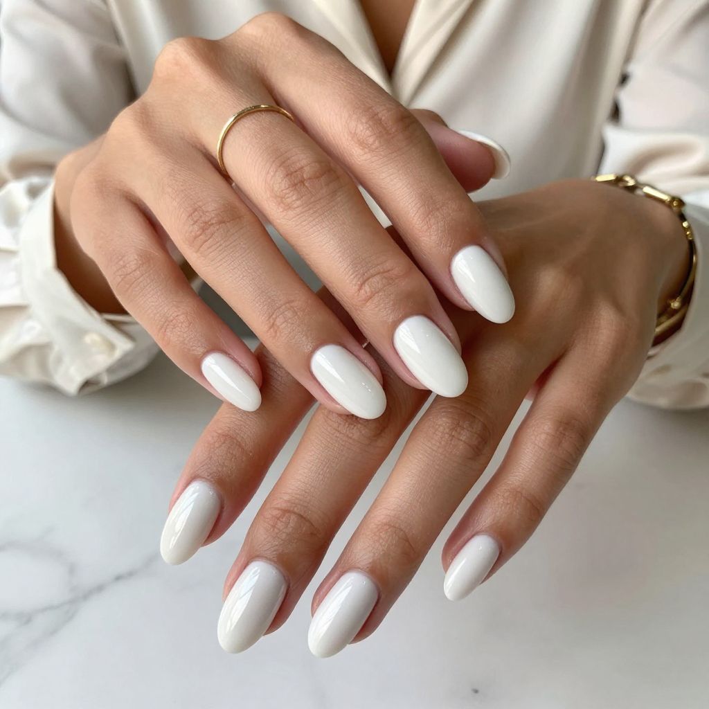 Soft Milky White Elegance