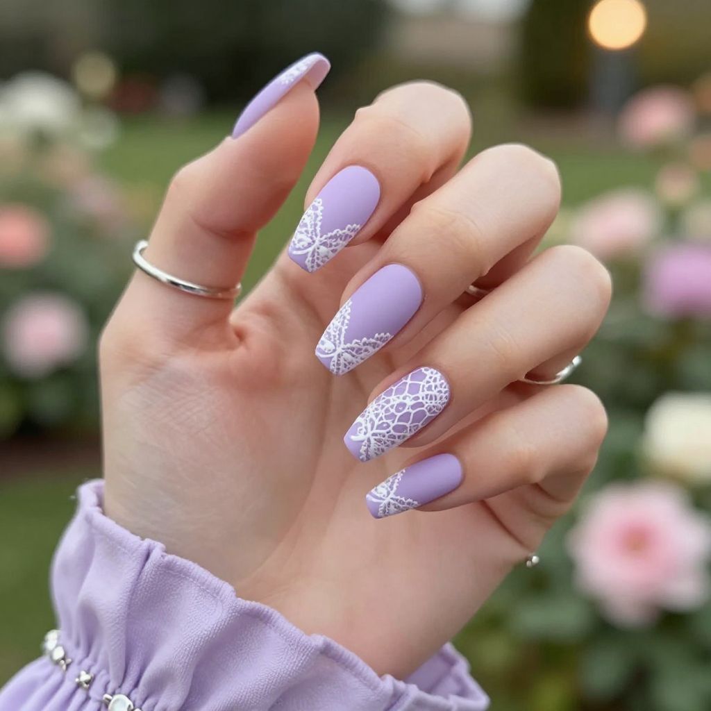 Soft Lavender Lace