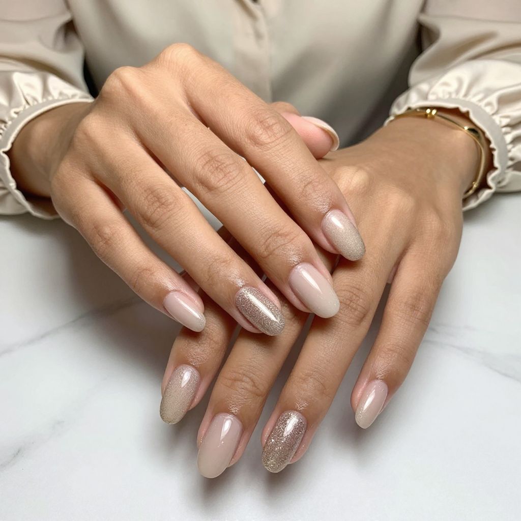 Glitter Gradient Champagne