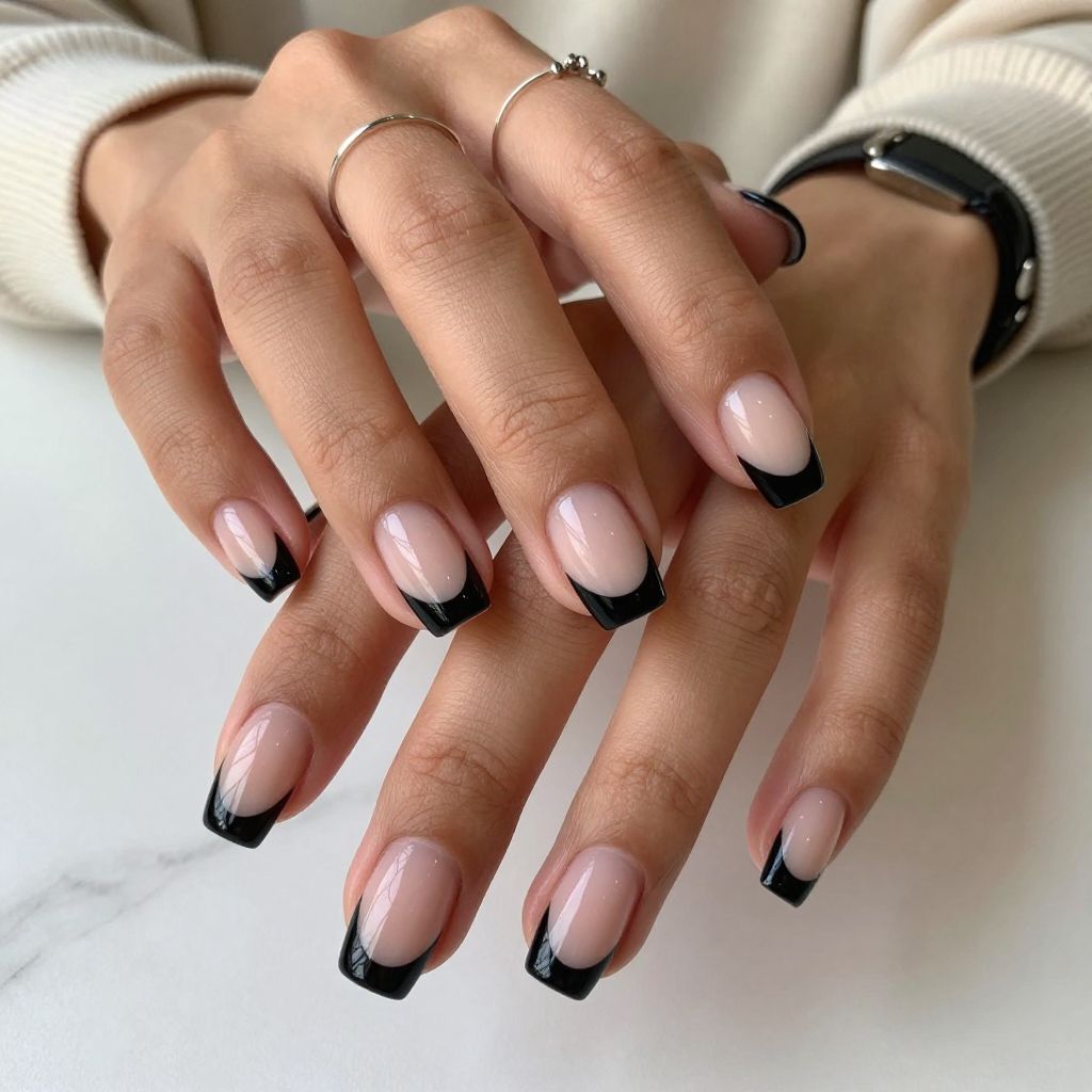Negative Space Black Tips