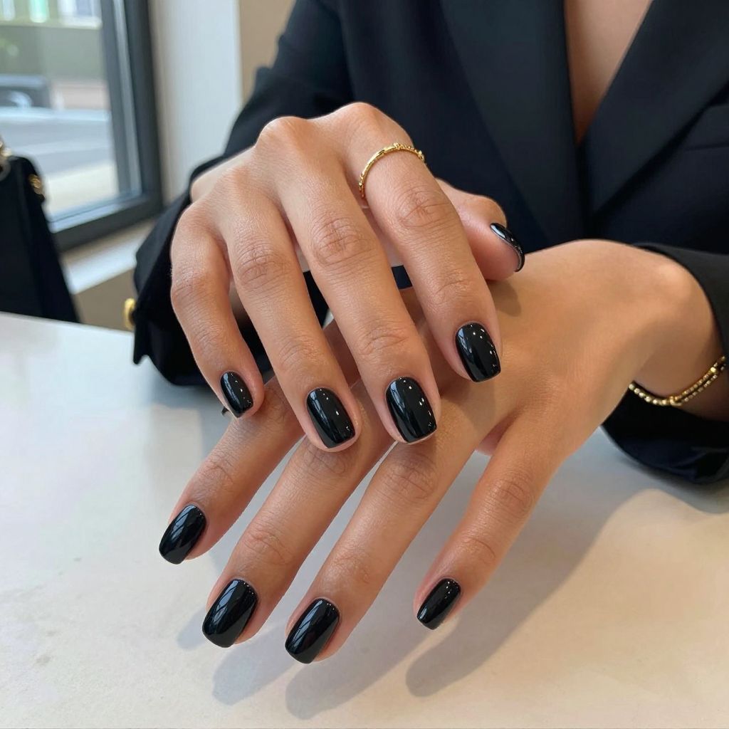 Classic Glossy Black Elegance
