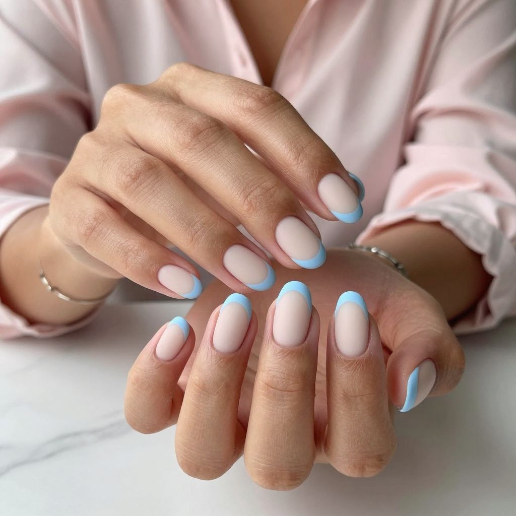 Baby Blue Matte Chic