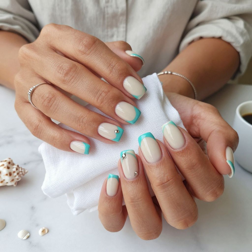 Turquoise Wave Tips
