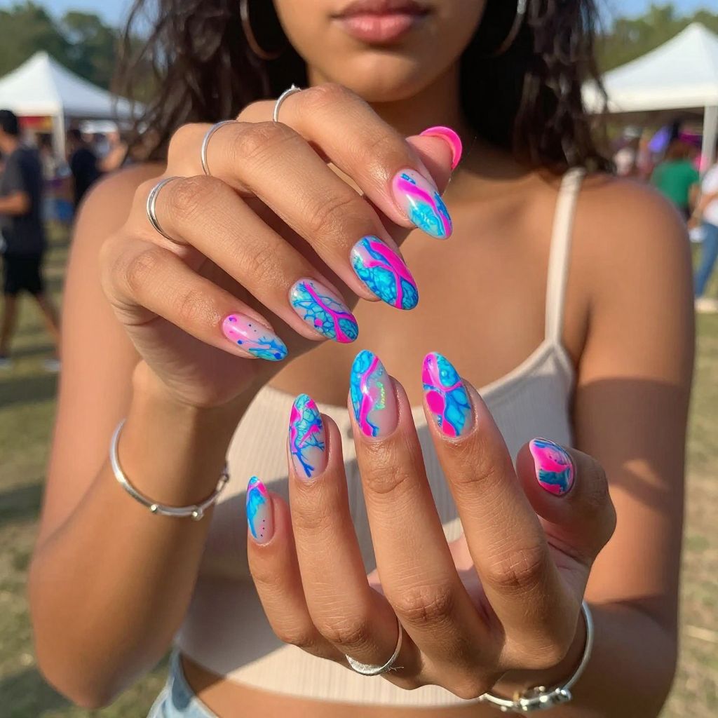 Neon Geode Splash