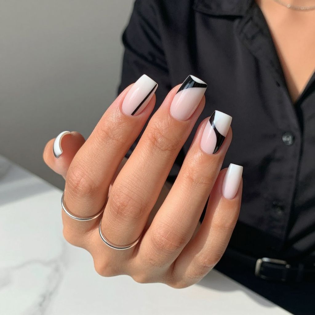Geometric Black and White Chic