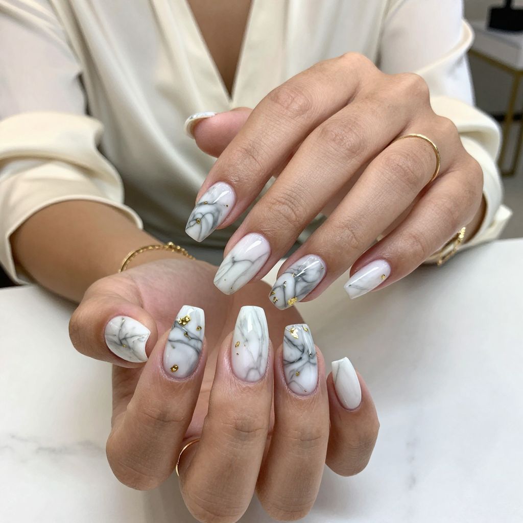Marble Magic With Gold Flecks
