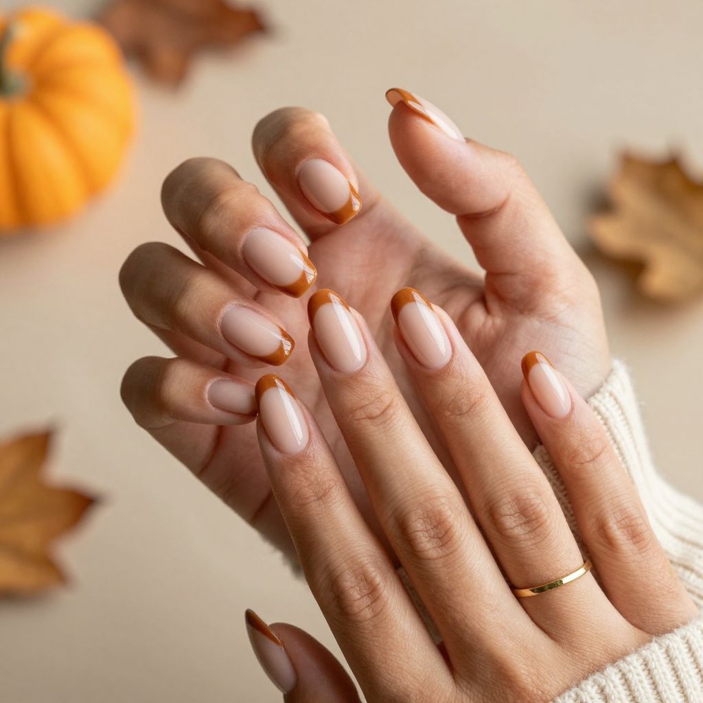 Caramel French Tips