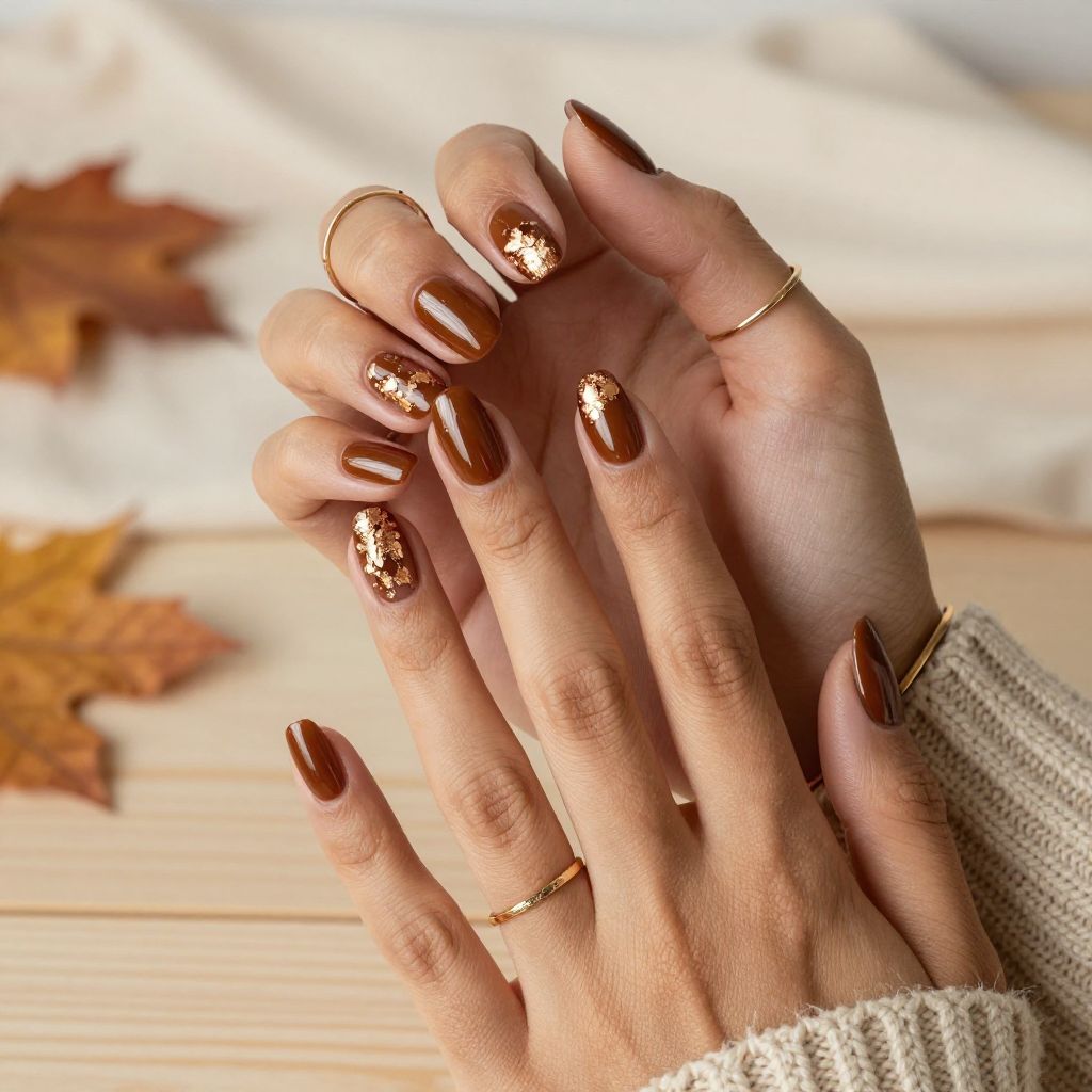 Rustic Brown with Copper Foil