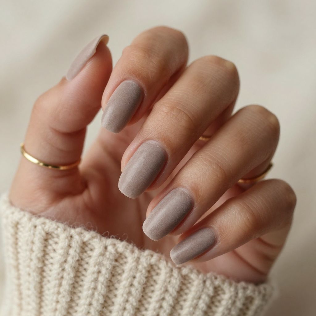 Textured Taupe Velvet