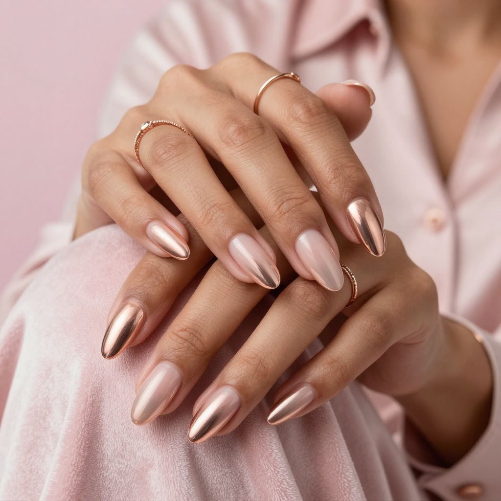 Chrome Rose Gold Ombre