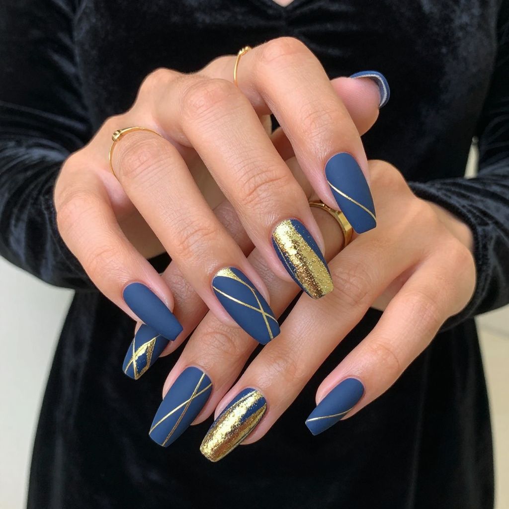 Glittering Gold Geometry
