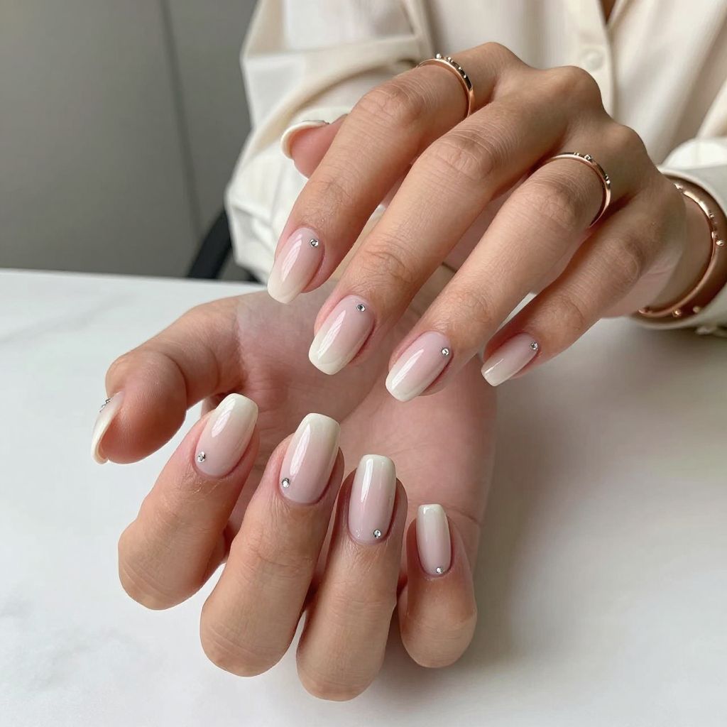 Milky Nude With Tiny Gems
