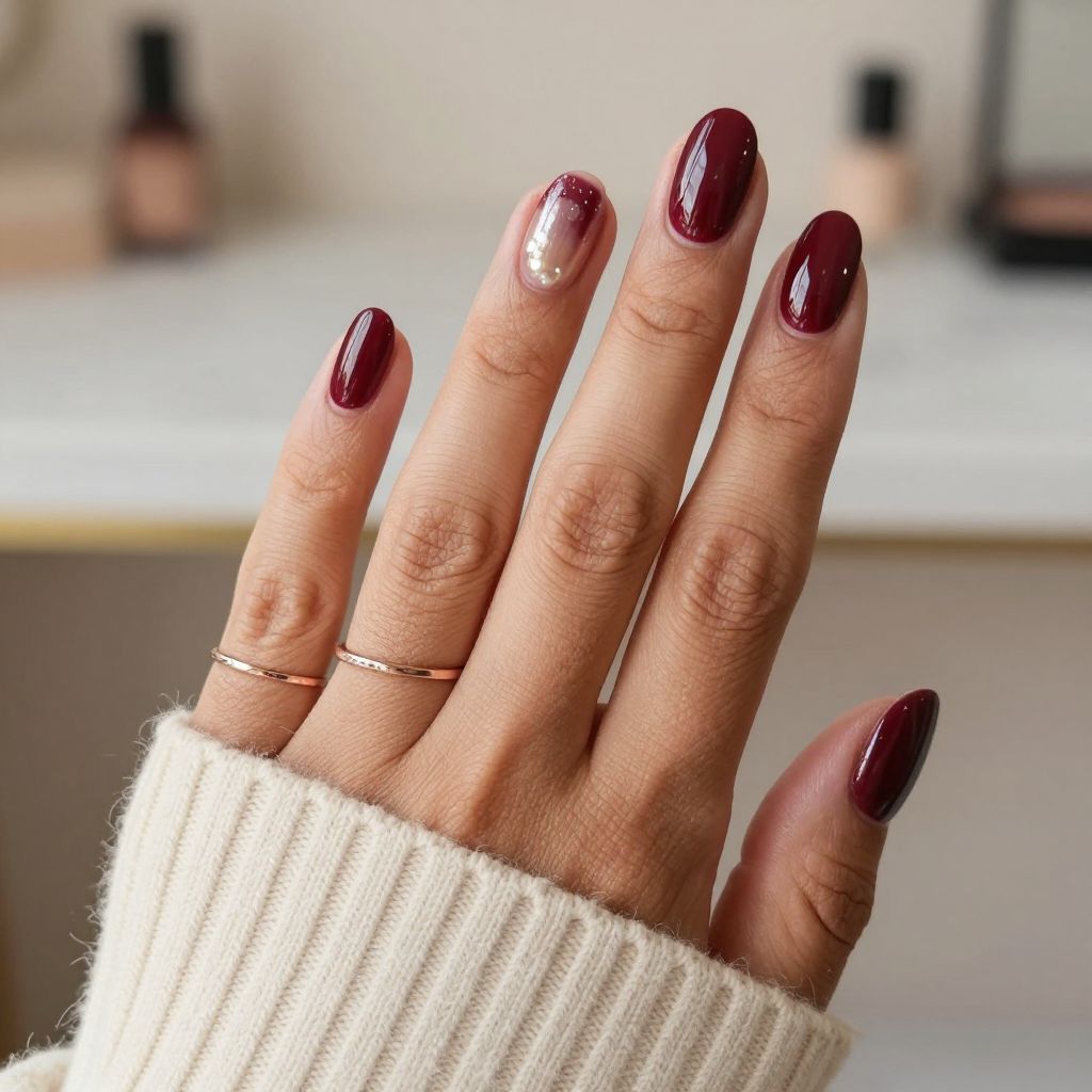 Burgundy Pearl Sheen Sophistication