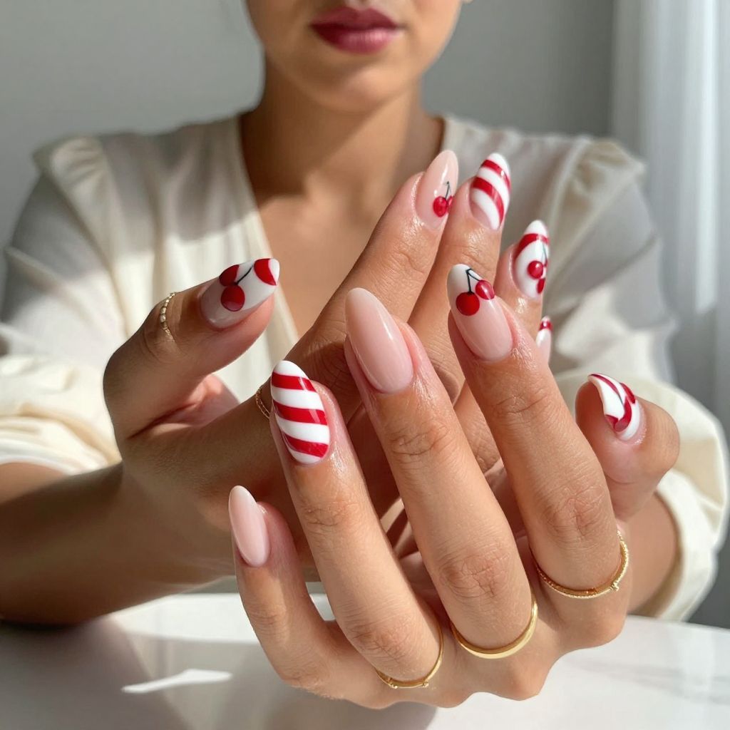 Cherry Candy Stripes