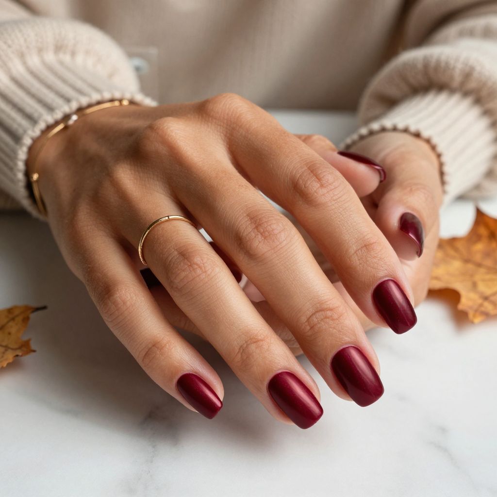 Deep Burgundy Satin Shine