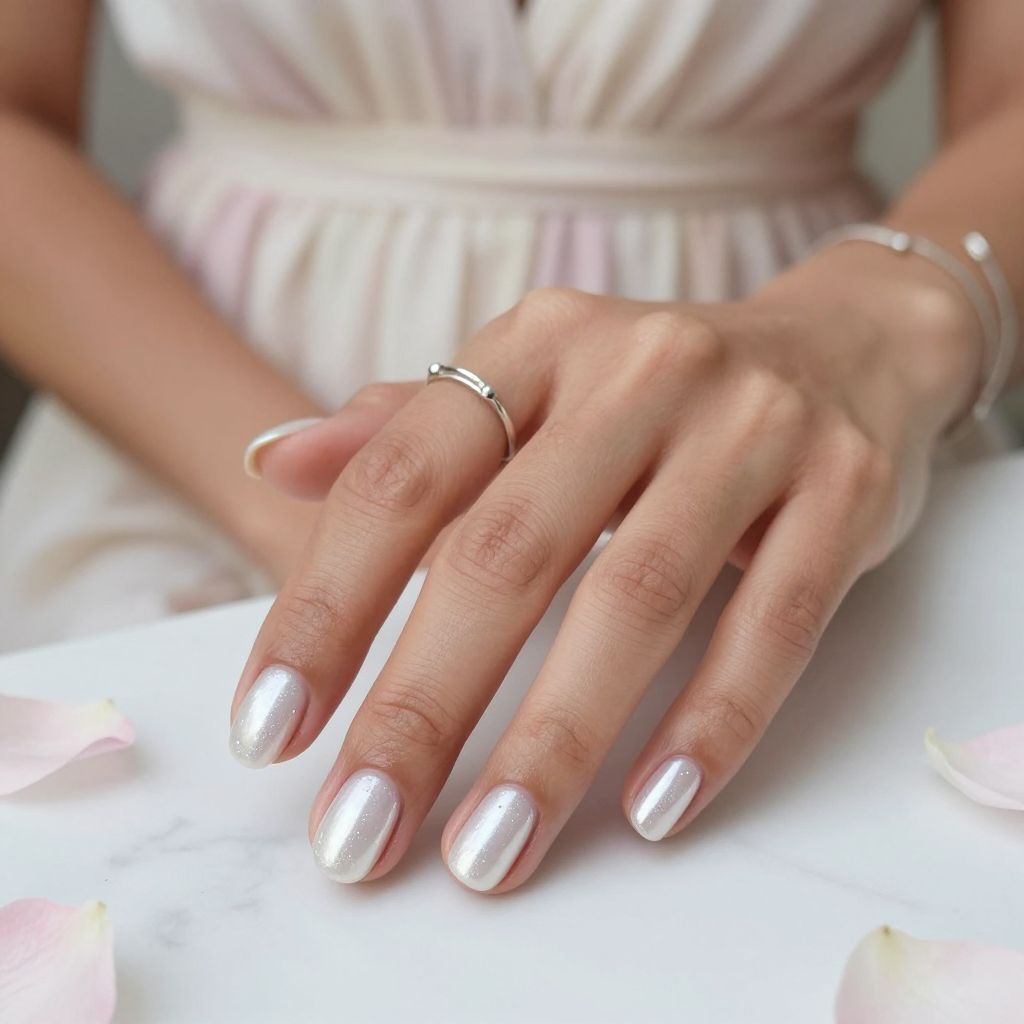Pearly White Rounded Tips