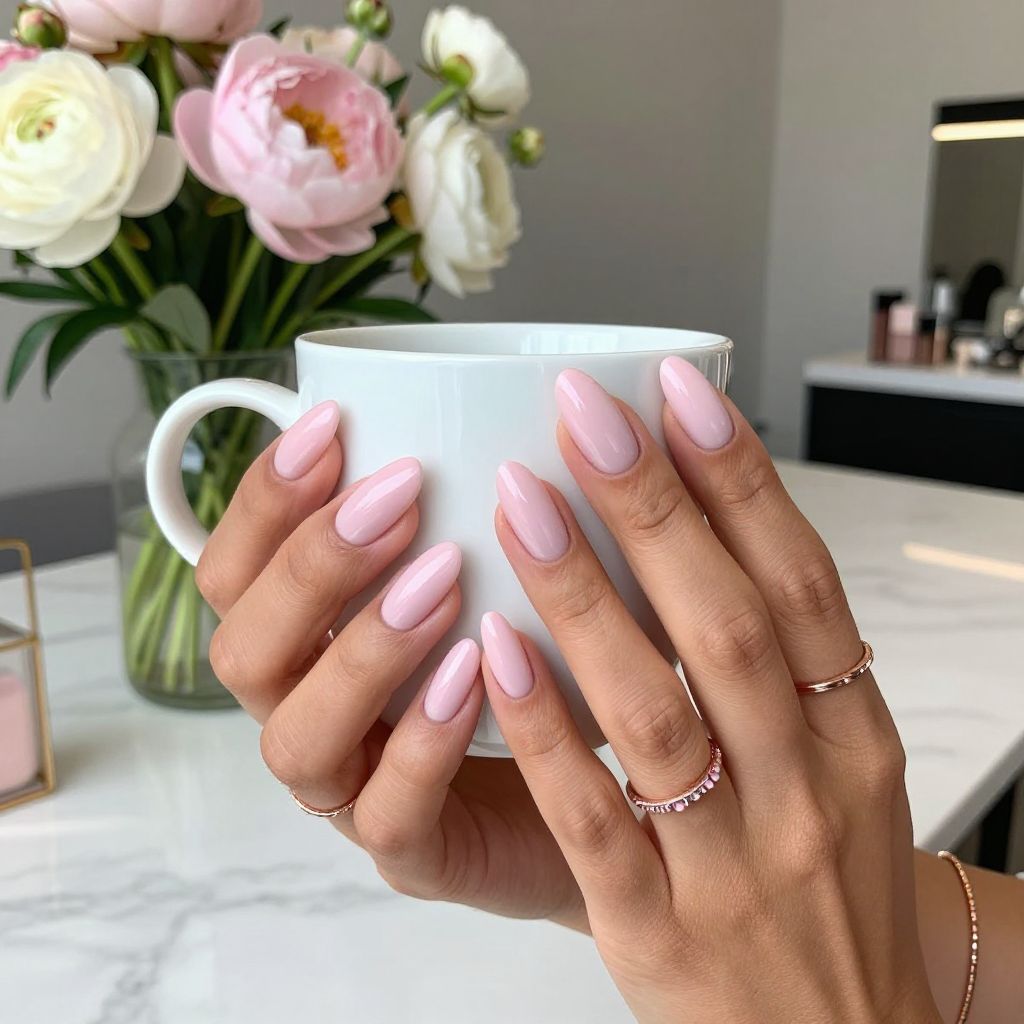 Soft Pink Almond Elegance