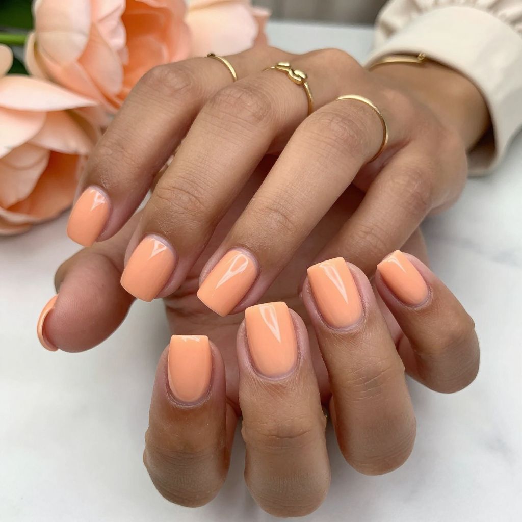 Glossy Peach Perfection