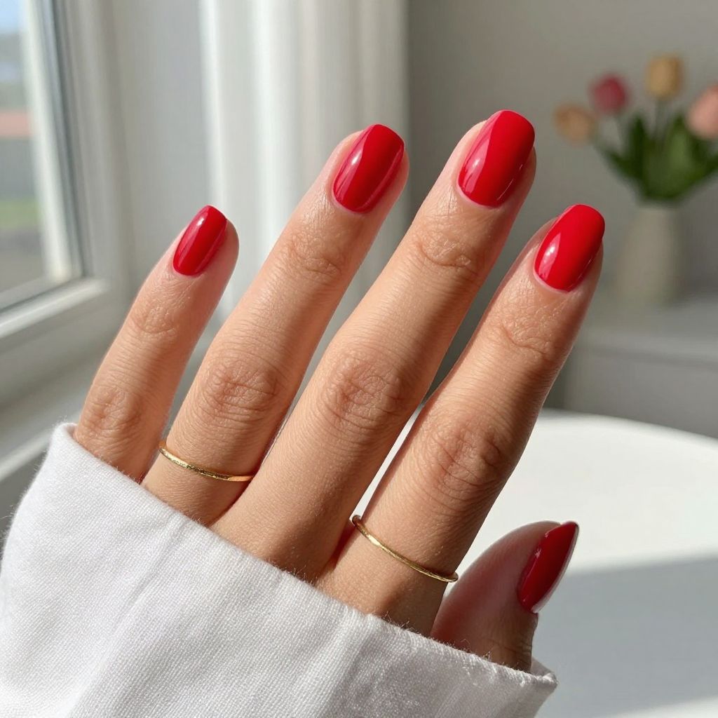 Sweet Strawberry Red with Glossy Finish