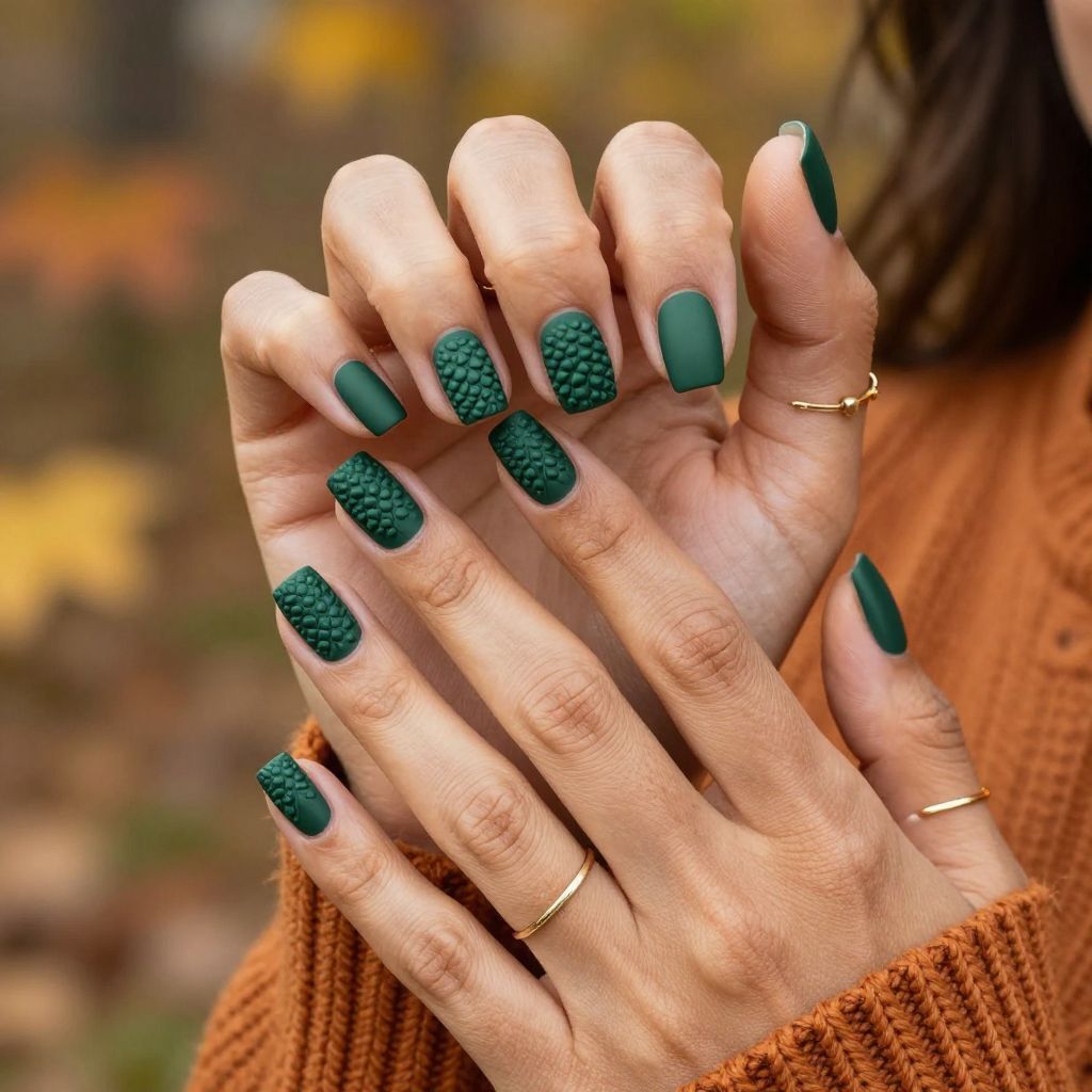 Pinecone Texture Nails