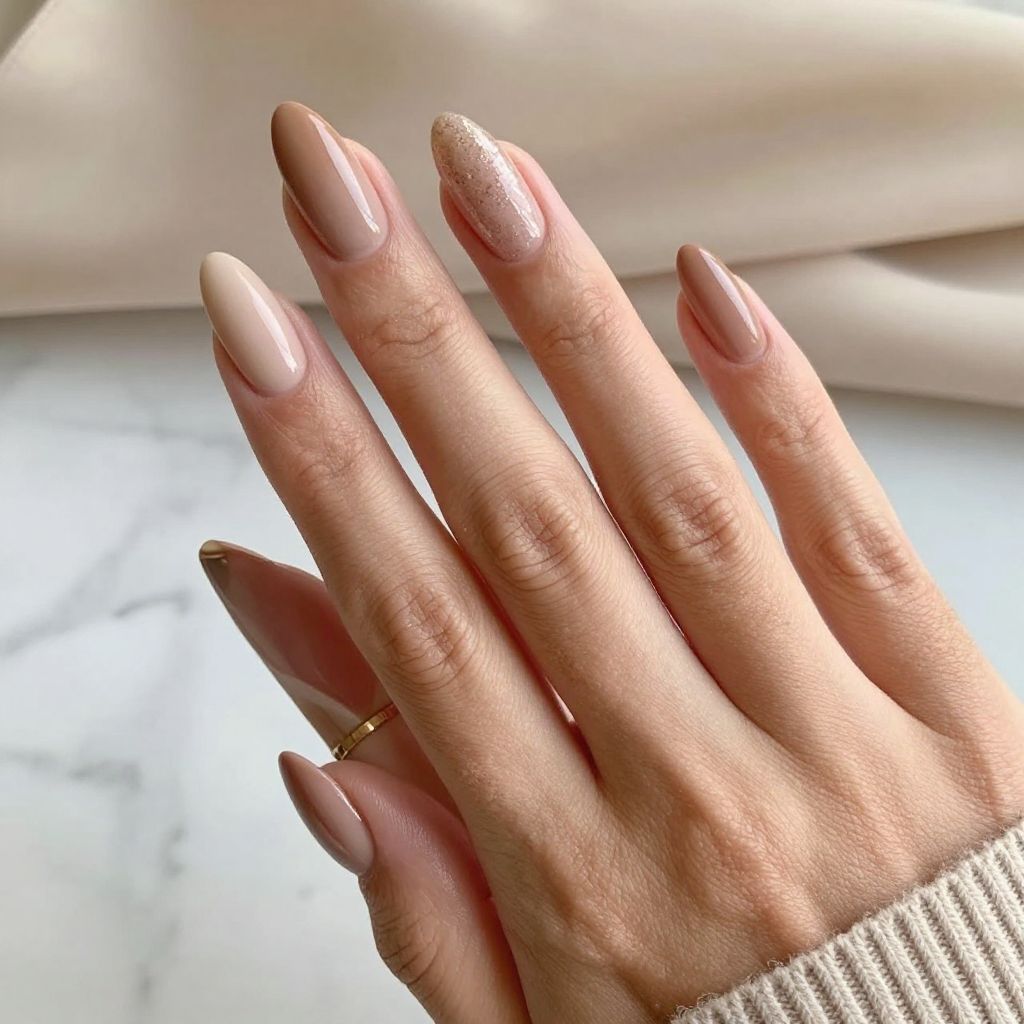 Nude Sculpted Duck Nails