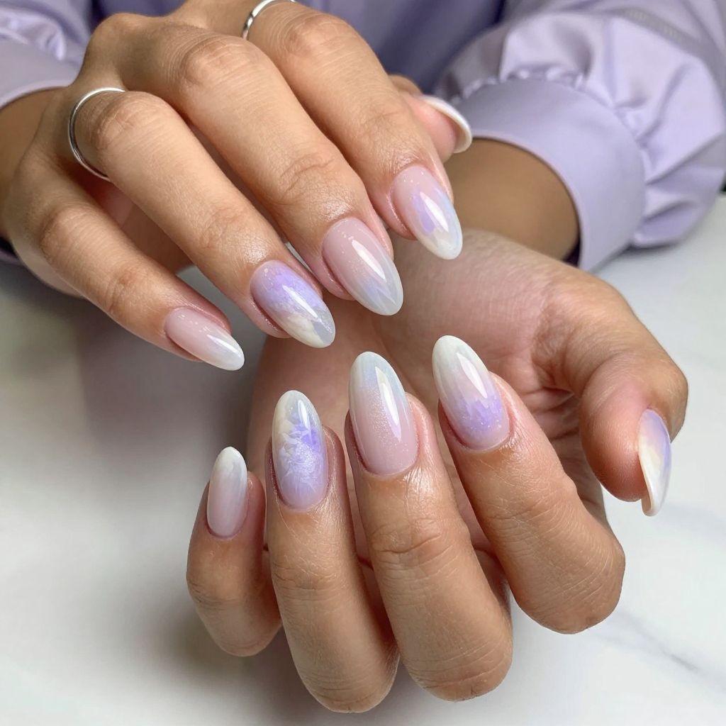 Aura Cloud Duck Nails