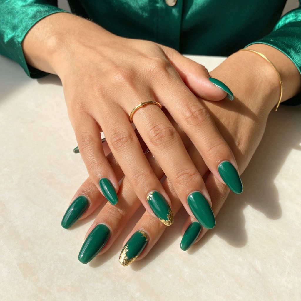 Deep Emerald Duck Nails