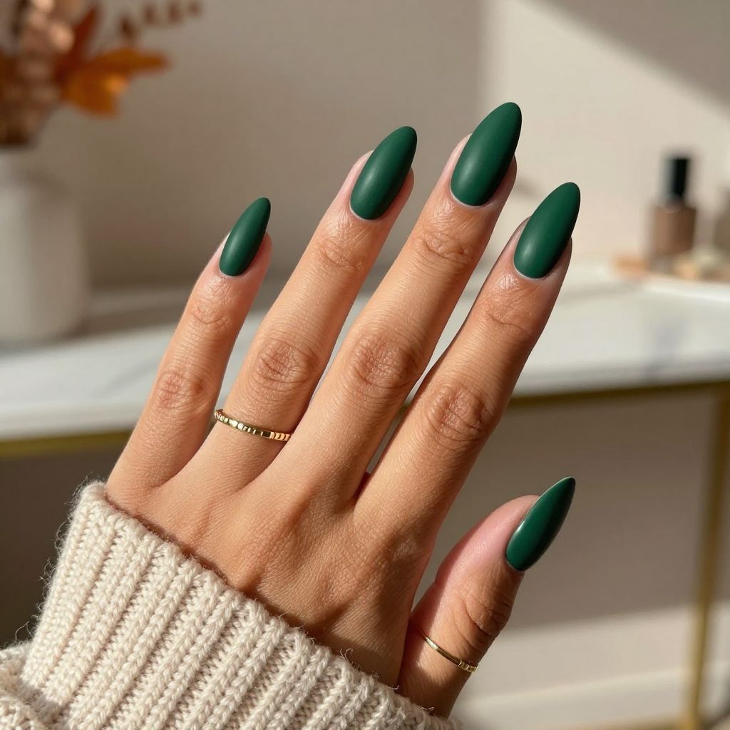 Forest Green Matte Stiletto