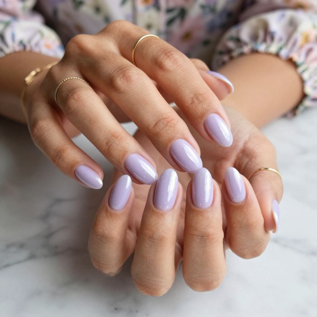 Pale Lavender with Pearl Sheen