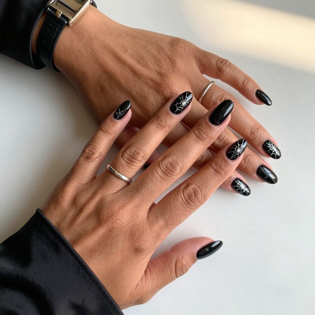 Midnight Cobweb Elegance
