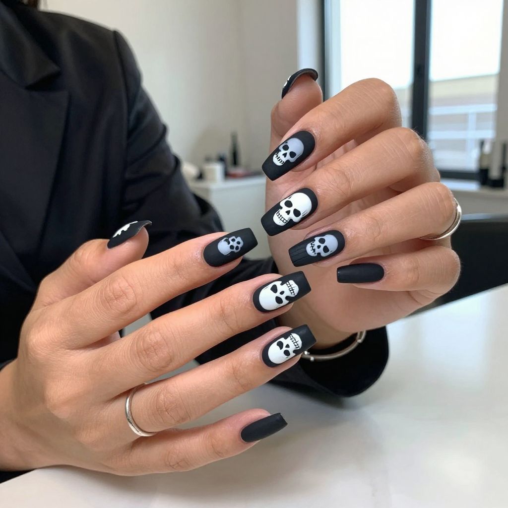 Elegant Skull Contrast