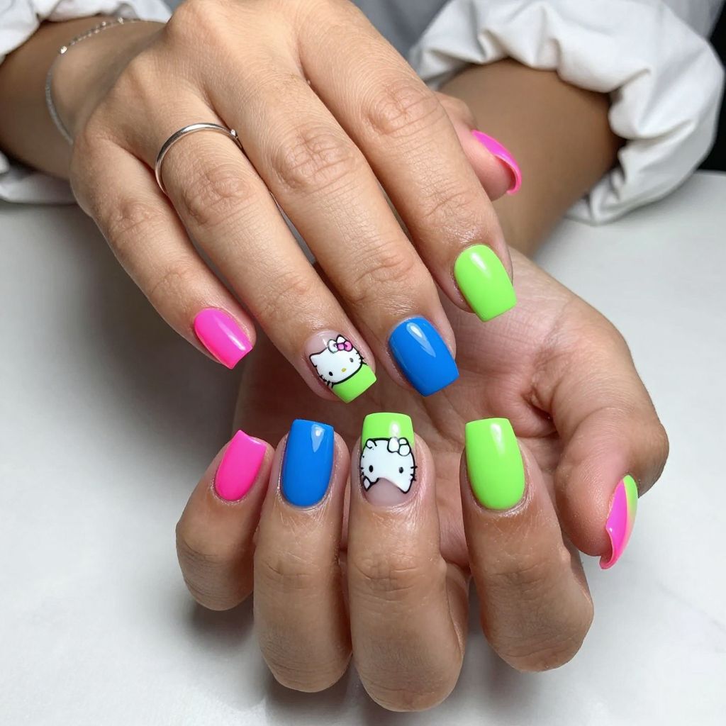 Neon Fun Hello Kitty