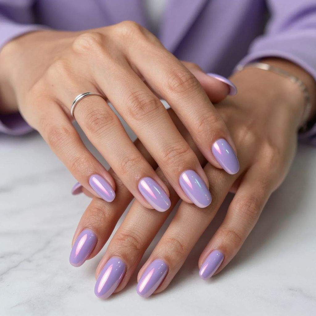 Lavender Holographic Chrome