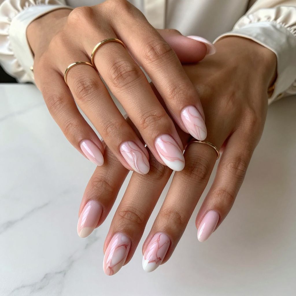 Soft Pink Marble Mystery