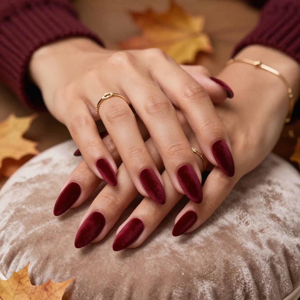 Textured Velvet Burgundy Stilettos