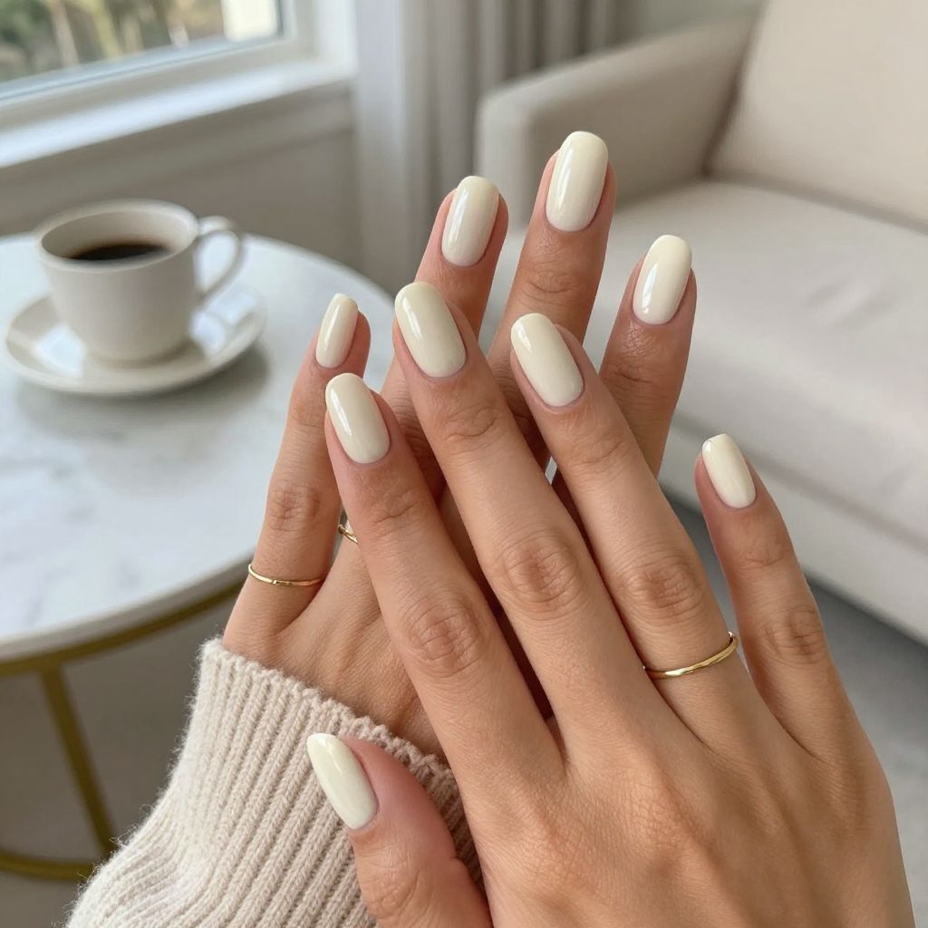 Soft Oval Milky Glow