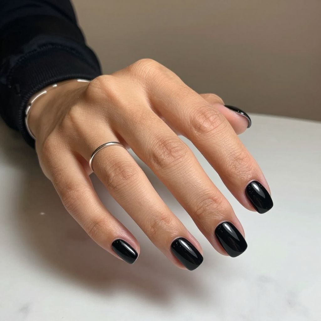 Glossy Black Elegance