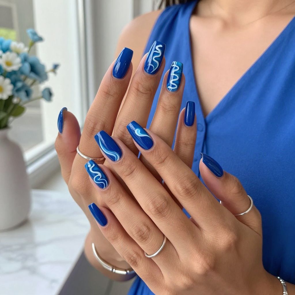 Ocean Wave Blue