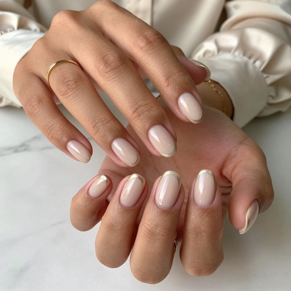 Nude French with a Twist