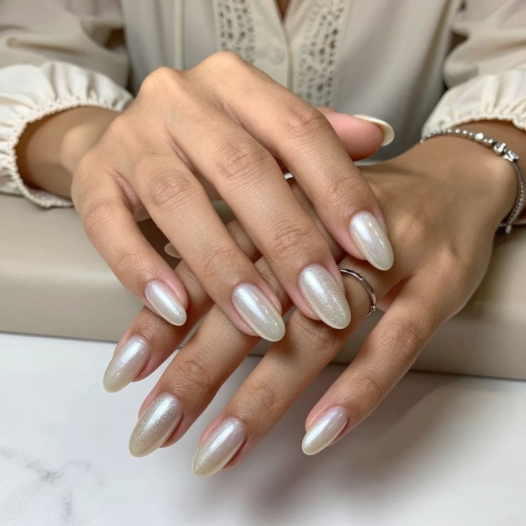 Pearlized Beige with Subtle Glitter